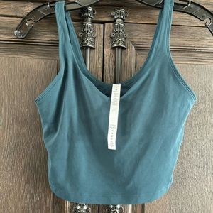 Lululemon Align tank size 6 Submarine color blue green